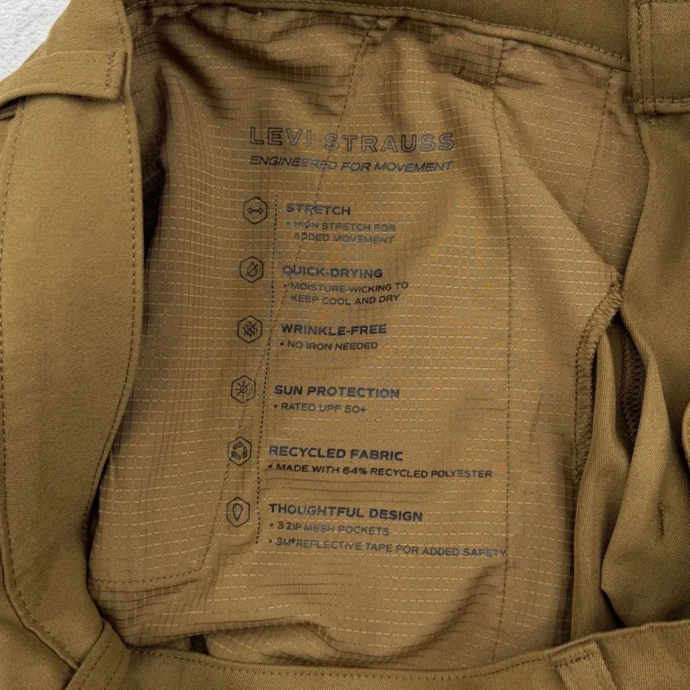 Levi Strauss XX Chino Standard Taper Men 34/30 Stretch Performance Pants